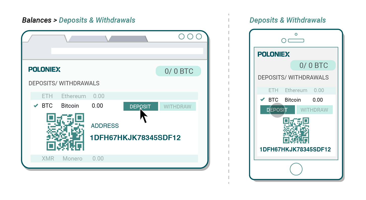 Btc deposit. Deposit $1.